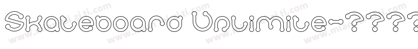Skateboard Unlimite字体转换
